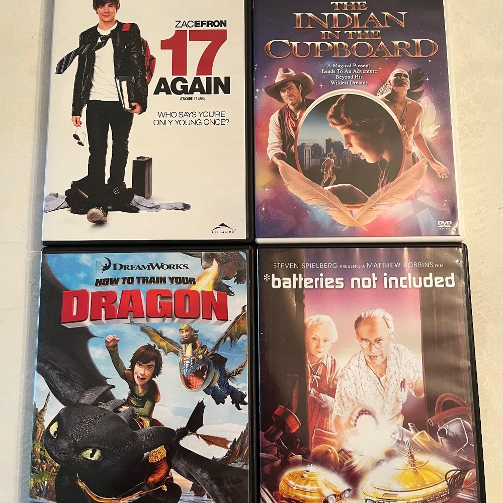 Lot of 4 Children/ Young Adults Dvds
